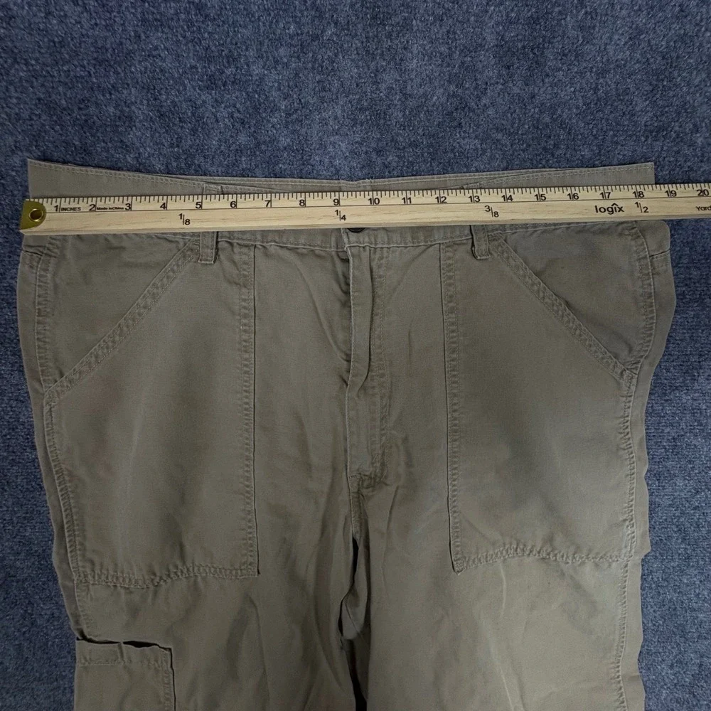 Levis Dry Goods Mens 38x32 Khaki Tan Canvas Carpenter Utility Wide Leg Pants 478